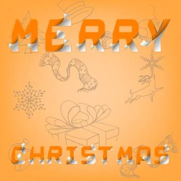 Merry christmas Stock Illustration