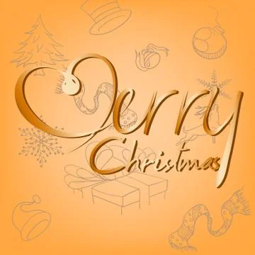 Merry christmas. Stock Illustration