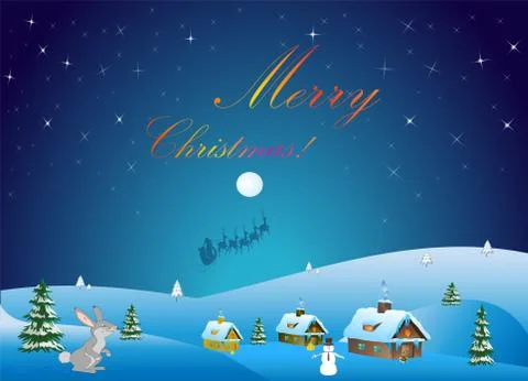 Merry Christmas Stock Illustration