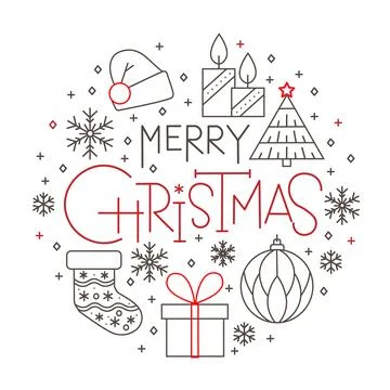 MERRY-CHRISTMAS Stock Illustration