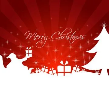 Merry christmas illustration Stock Illustration