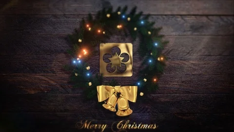 Merry Christmas Intro (Two versions) Stock After Effects
