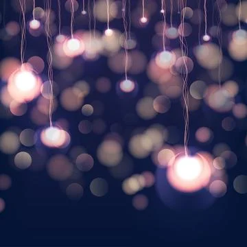 Merry Christmas lights Stock Illustration