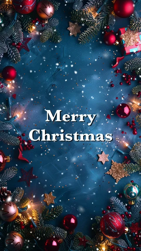 Merry Christmas. Loop. Falling snowflakes effect. Christmas snow. Noel. Snow. Stock Footage 275607449