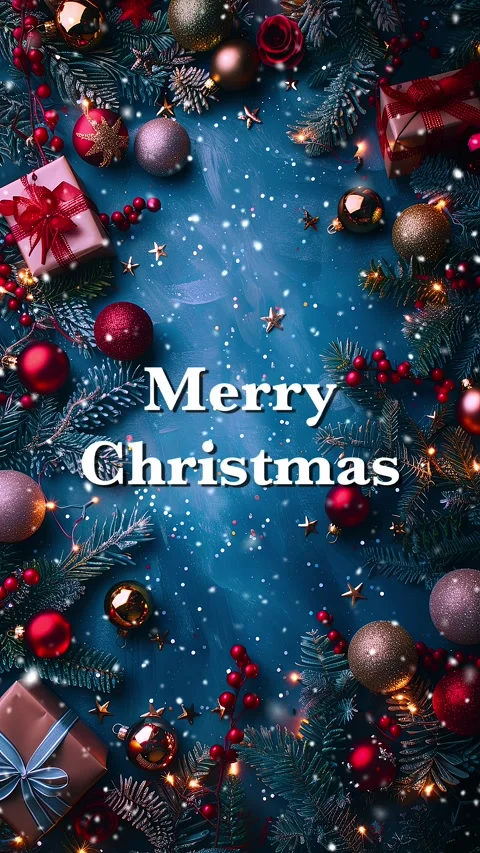 Merry Christmas. Loop. Falling snowflakes effect. Christmas snow. Noel. Snow. Stock Footage 275607481