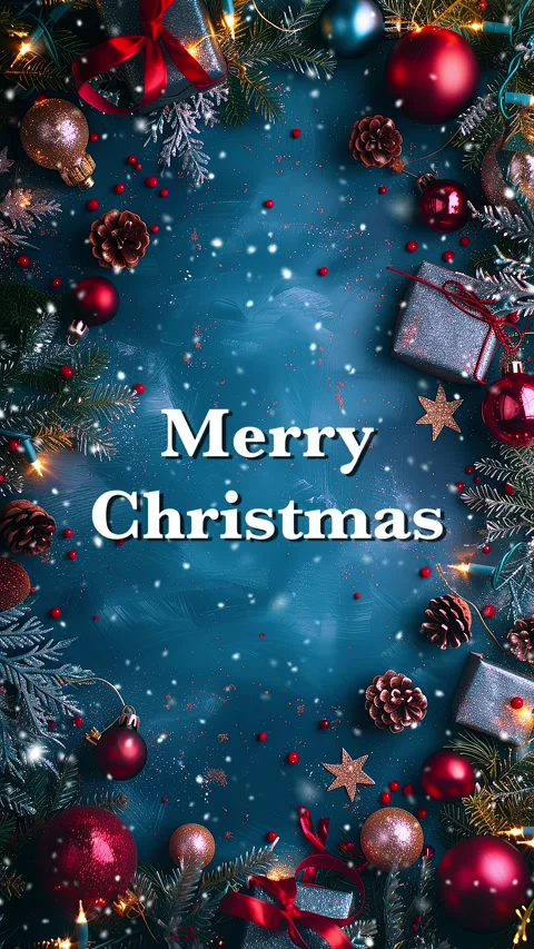 Merry Christmas. Loop. Falling snowflakes effect. Christmas snow. Noel. Snow. Stock Footage 275607482