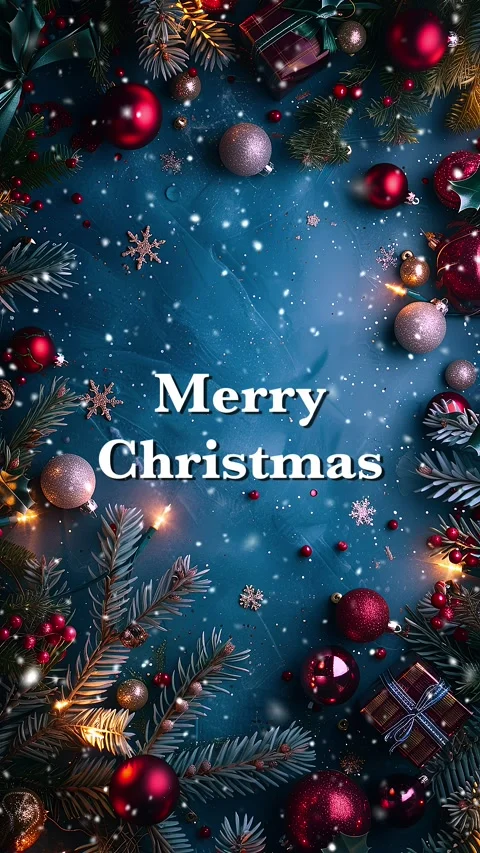 Merry Christmas. Loop. Falling snowflakes effect. Christmas snow. Noel. Snow. Stock Footage 275607674