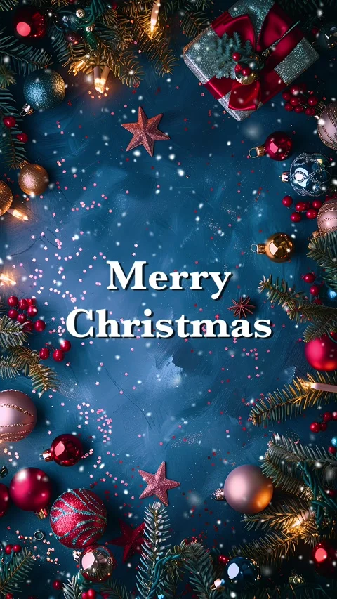 Merry Christmas. Loop. Falling snowflakes effect. Christmas snow. Noel. Snow. Stock Footage 275607758