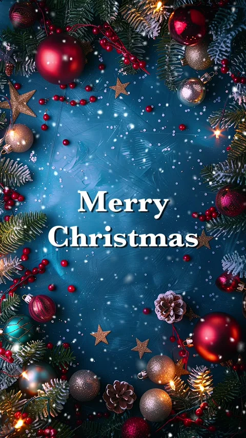 Merry Christmas. Loop. Falling snowflakes effect. Christmas snow. Noel. Snow. Stock Footage 275607761