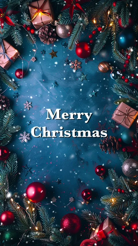 Merry Christmas. Loop. Falling snowflakes effect. Christmas snow. Noel. Snow. Stock Footage 275607861