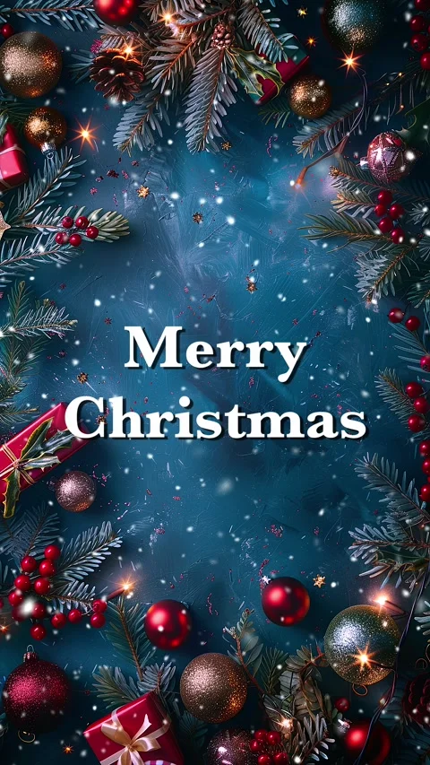 Merry Christmas. Loop. Falling snowflakes effect. Christmas snow. Noel. Snow. Stock Footage 275607864