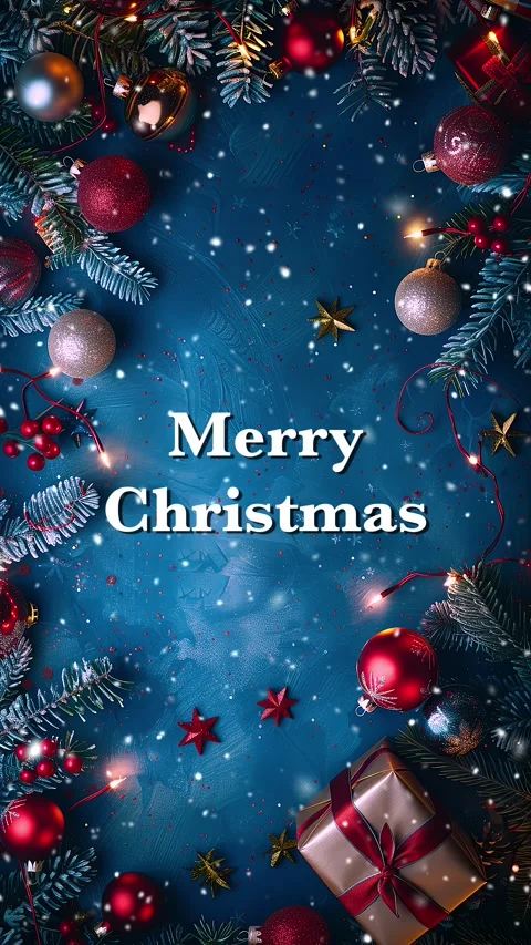 Merry Christmas. Loop. Falling snowflakes effect. Christmas snow. Noel. Snow. Stock Footage 275607877