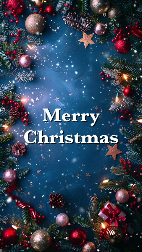 Merry Christmas. Loop. Falling snowflakes effect. Christmas snow. Noel. Snow. Stock Footage 275607890