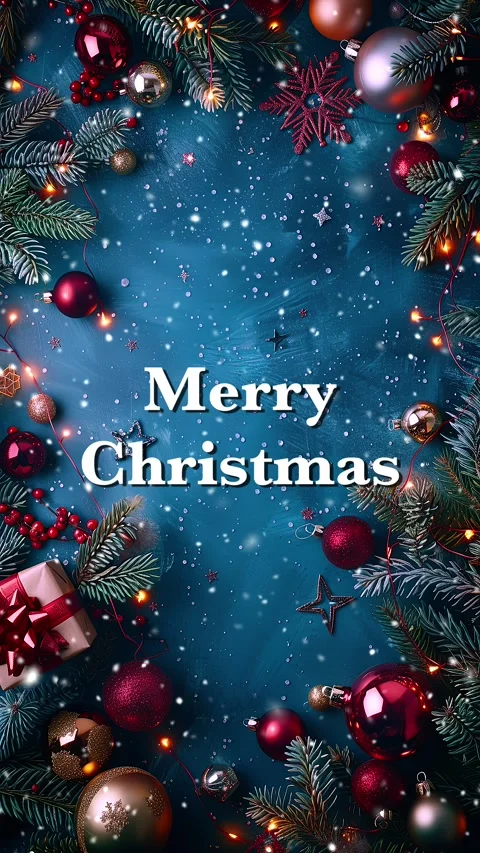 Merry Christmas. Loop. Falling snowflakes effect. Christmas snow. Noel. Snow. Stock Footage 275608016