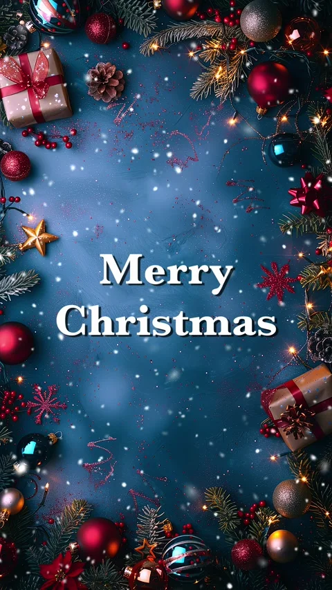 Merry Christmas. Loop. Falling snowflakes effect. Christmas snow. Noel. Snow. Stock Footage 275608056