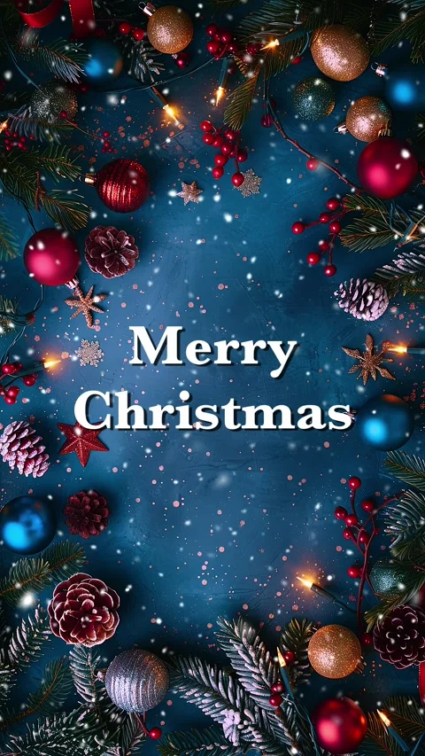 Merry Christmas. Loop. Falling snowflakes effect. Christmas snow. Noel. Snow. Stock Footage 275608079