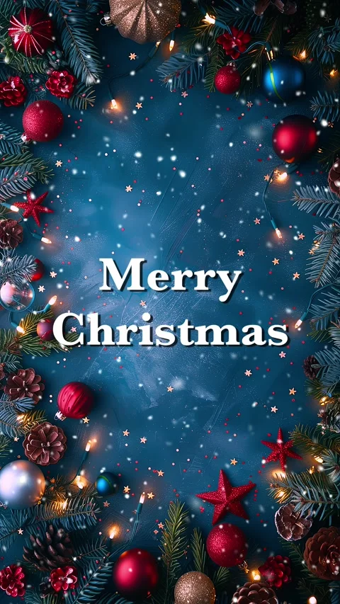Merry Christmas. Loop. Falling snowflakes effect. Christmas snow. Noel. Snow. Stock Footage 275608081