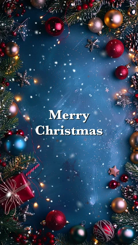 Merry Christmas. Loop. Falling snowflakes effect. Christmas snow. Noel. Snow. Stock Footage 275608089