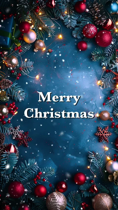 Merry Christmas. Loop. Falling snowflakes effect. Christmas snow. Noel. Snow. Stock Footage 275608458
