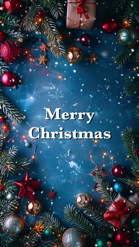 Merry Christmas. Loop. Falling snowflakes effect. Christmas snow. Noel. Snow. Stock Footage 275608578