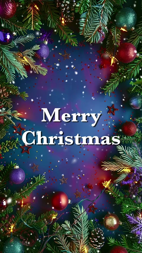 Merry Christmas. Loop. Falling snowflakes effect. Christmas snow. Noel. Snow. Stock Footage 275608611