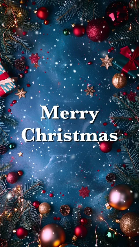 Merry Christmas. Loop. Falling snowflakes effect. Christmas snow. Noel. Snow. Stock Footage 275608727