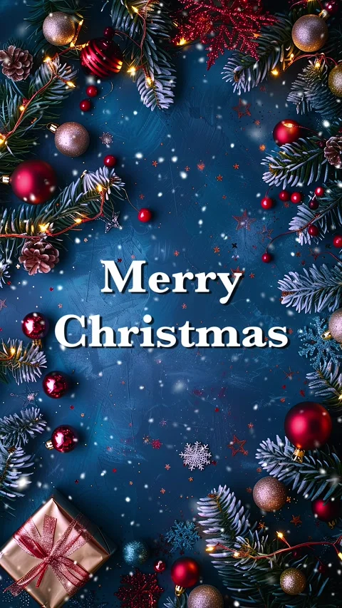 Merry Christmas. Loop. Falling snowflakes effect. Christmas snow. Noel. Snow. Stock Footage 275608788