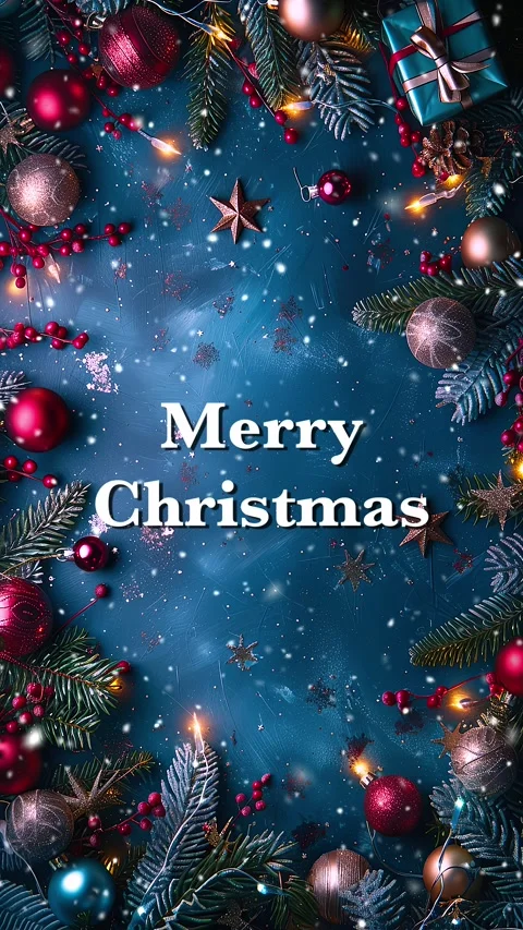 Merry Christmas. Loop. Falling snowflakes effect. Christmas snow. Noel. Snow. Stock Footage 275608798