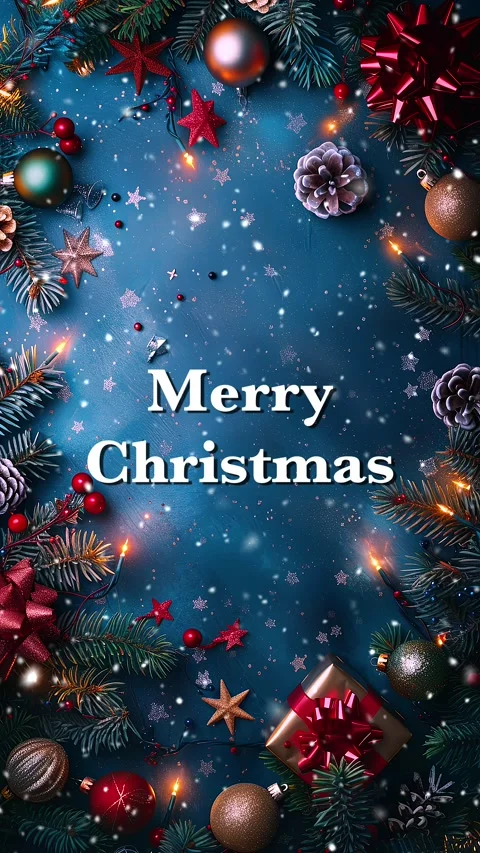 Merry Christmas. Loop. Falling snowflakes effect. Christmas snow. Noel. Snow. Stock Footage 275608806