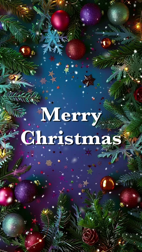 Merry Christmas. Loop. Falling snowflakes effect. Christmas snow. Noel. Snow. Stock Footage 275608926