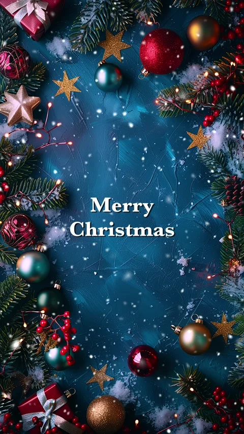 Merry Christmas. Loop. Falling snowflakes effect. Christmas snow. Noel. Snow. Stock Footage 275608942