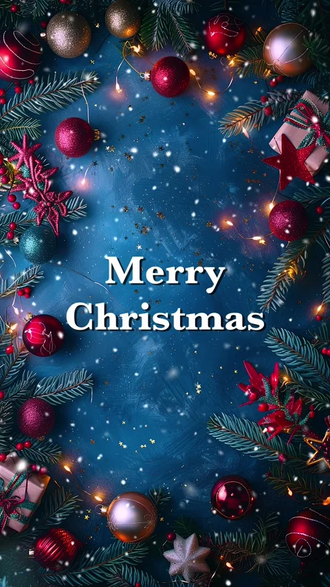 Merry Christmas. Loop. Falling snowflakes effect. Christmas snow. Noel. Snow. Stock Footage 275608949