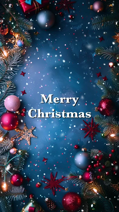 Merry Christmas. Loop. Falling snowflakes effect. Christmas snow. Noel. Snow. Stock Footage 275608972