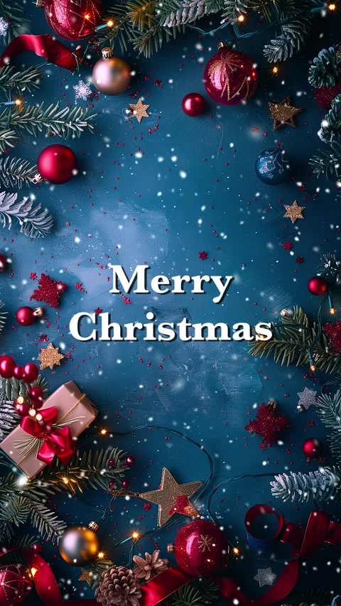 Merry Christmas. Loop. Falling snowflakes effect. Christmas snow. Noel. Snow. Stock Footage 275608979