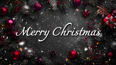 Merry Christmas. Loop. Falling snowflakes. Falling snowflakes effect. Noel. Stock Footage 276862076