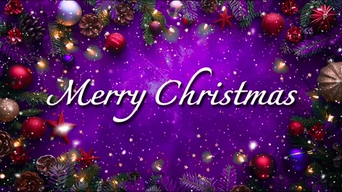 Merry Christmas. Loop. Falling snowflakes. Falling snowflakes effect. Noel. Stock Footage 276862084