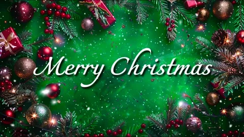 Merry Christmas. Loop. Falling snowflakes. Falling snowflakes effect. Noel. Stock Footage 276862219