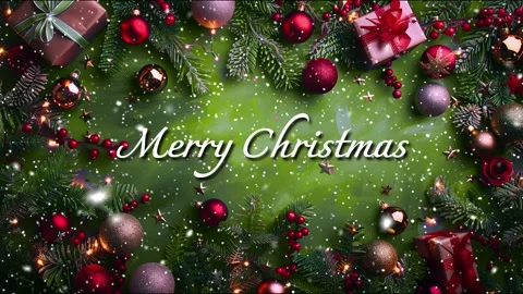 Merry Christmas. Loop. Falling snowflakes. Falling snowflakes effect. Noel. Stock Footage 277082550