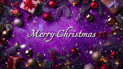 Merry Christmas. Loop. Falling snowflakes. Falling snowflakes effect. Noel. Stock Footage 277082551