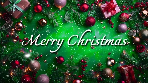 Merry Christmas. Loop. Falling snowflakes. Falling snowflakes effect. Noel. Stock Footage 277082552