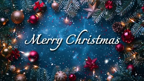 Merry Christmas. Loop. Falling snowflakes. Falling snowflakes effect. Noel. Stock Footage 277082600