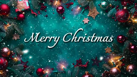 Merry Christmas. Loop. Falling snowflakes. Falling snowflakes effect. Noel. Stock Footage 277082665