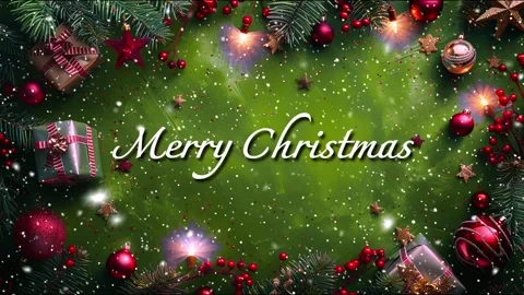 Merry Christmas. Loop. Falling snowflakes. Falling snowflakes effect. Noel. Stock Footage 277082681