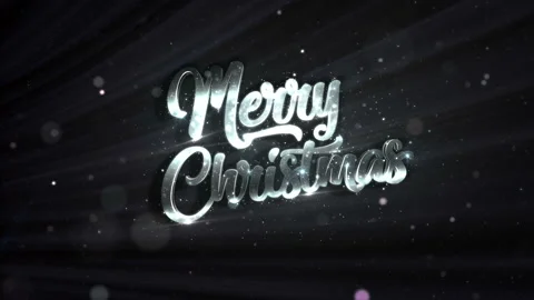 Merry Christmas  Loop White Stock Footage 195331870
