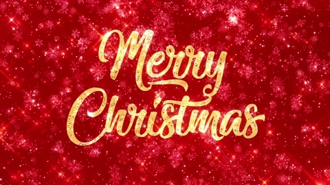 Merry Christmas Looping Red Background 4k Video stock 119387054