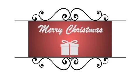 Merry christmas motion graphics Stock-Footage 79591583