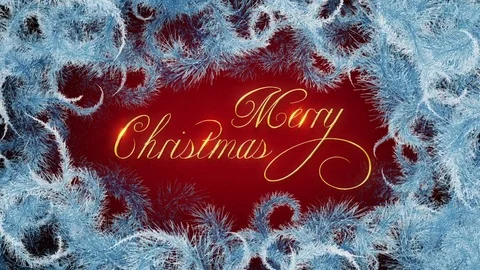 Merry Christmas Motion Loop Video stock 69889140