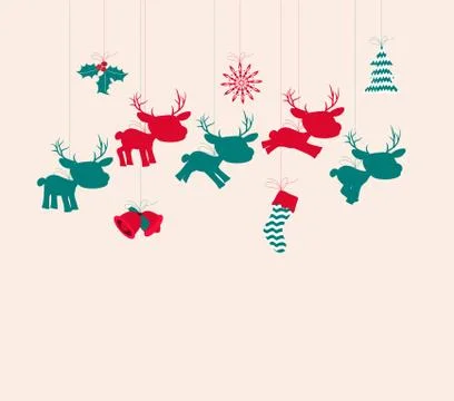 Merry christmas navidad Stock Illustration