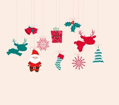 Merry christmas navidad Stock Illustration