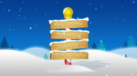 Merry Christmas from the North Pole Loop Video stock 805243